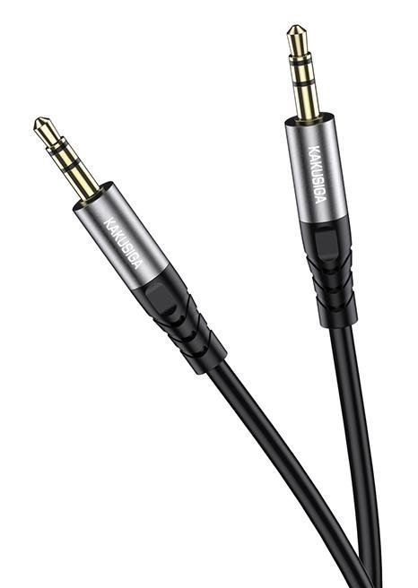 KAKUSIGA καλώδιο ήχου 3.5mm , AUX, 1m, μαύρο 8301