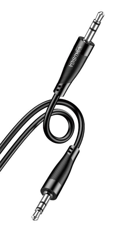 KAKUSIGA καλώδιο ήχου 3.5mm , AUX, 1m, μαύρο 8293