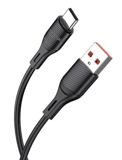 kalodio USB-C se USB, silikonis, 3A, 480Mbps, 1m, mayro 8277 3A