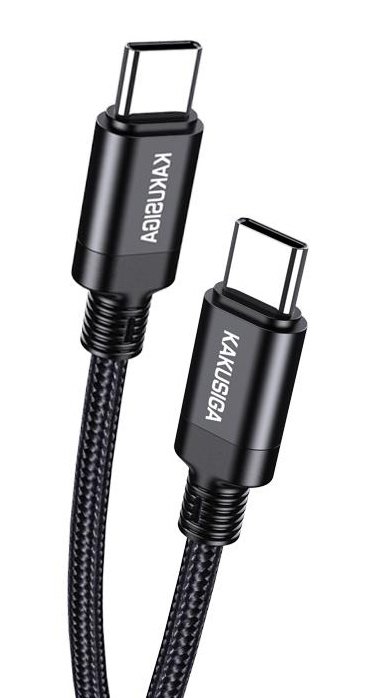 KAKUSIGA καλώδιο USB-C σε USB-C , 60W, 480Mbps, 1m, μαύρο 8269