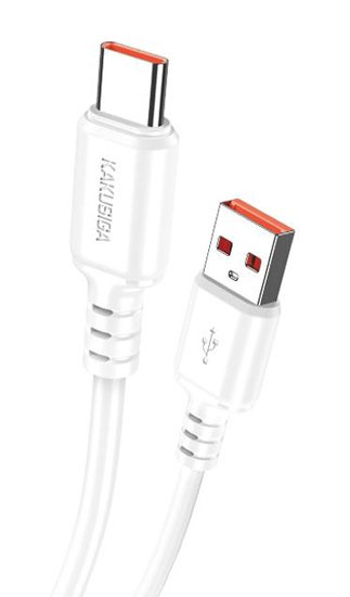 KAKUSIGA καλώδιο USB-C σε USB , 3A, 480Mbps, 1m, λευκό 8257