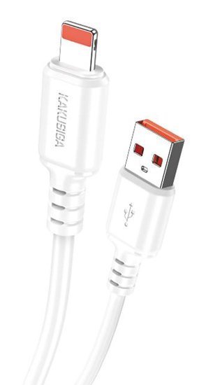 KAKUSIGA καλώδιο Lightning σε USB , 3A, 480Mbps, 1m, λευκό 8253