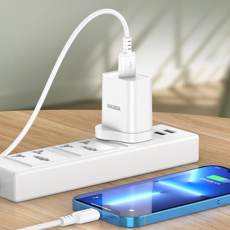 KAKUSIGA καλώδιο Lightning σε USB-C , 20W, 480Mbps, 1m, μαύρο 8260 - Image 2