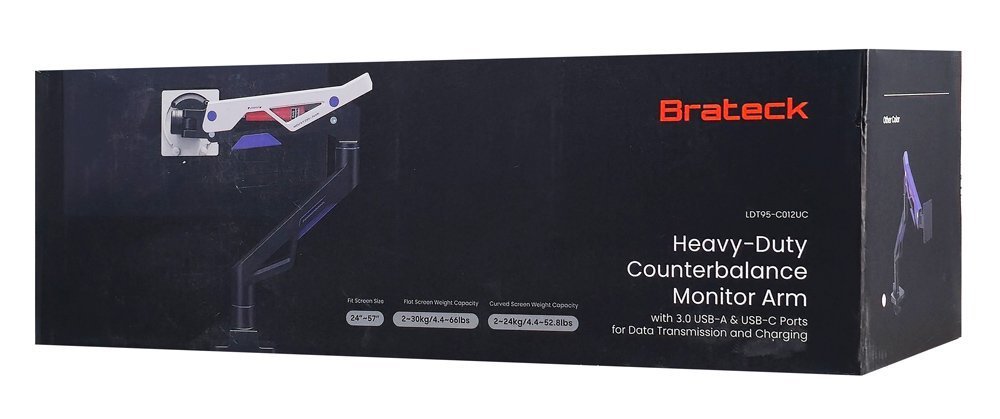 BRATECK gaming βάση γραφείου οθόνης , 24-57", έως 30kg, heavy duty 8763 - Image 9