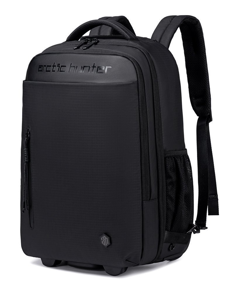 ARCTIC HUNTER τσάντα ταξιδίου  με θήκη laptop 15.6", τροχήλατη, 27L, μαύρη 8583