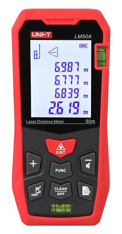 UNI-T laser μετρητής απόστασης , m/ft/in, 50m 5433