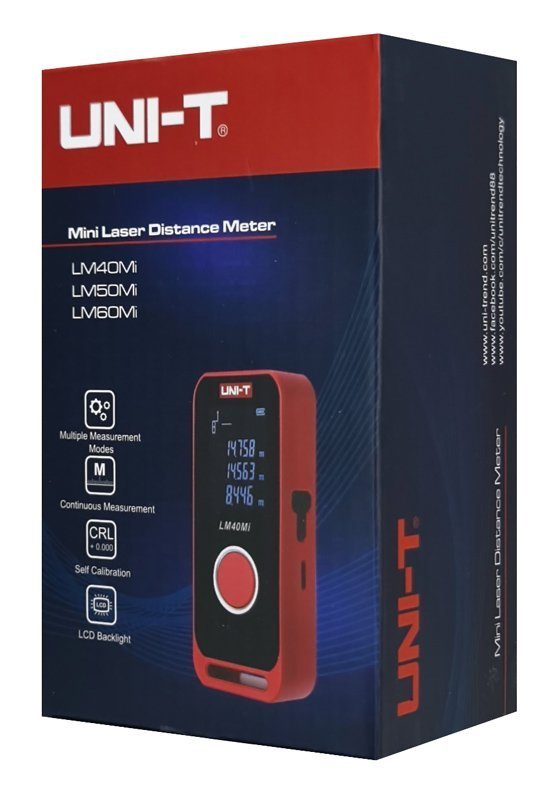 UNI-T μίνι laser μετρητής απόστασης i, επαναφορτιζόμενος, m/ft/in, 60m 7388 - Image 5