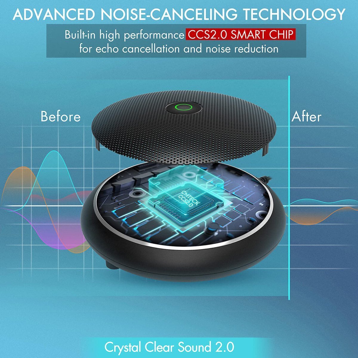 epitrapezio mikrofono, omnidirectional, USB, mayro 8816 USB 4