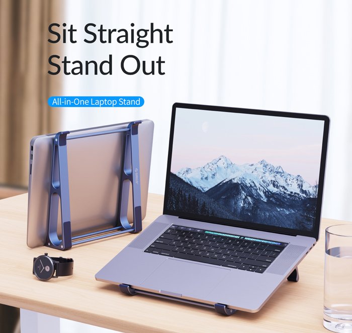 ORICO βάση για laptop , 11-17.4", μεταλλική, γκρι 8454 - Image 2