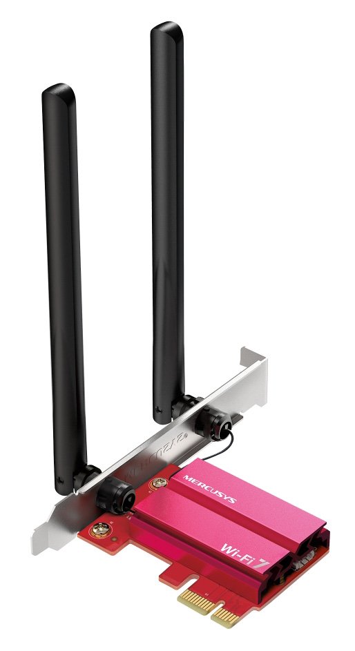 MERCUSYS κάρτα δικτύου WiFi 7 & Bluetooth , 6500Mbps BE6500, PCIe, V1.0