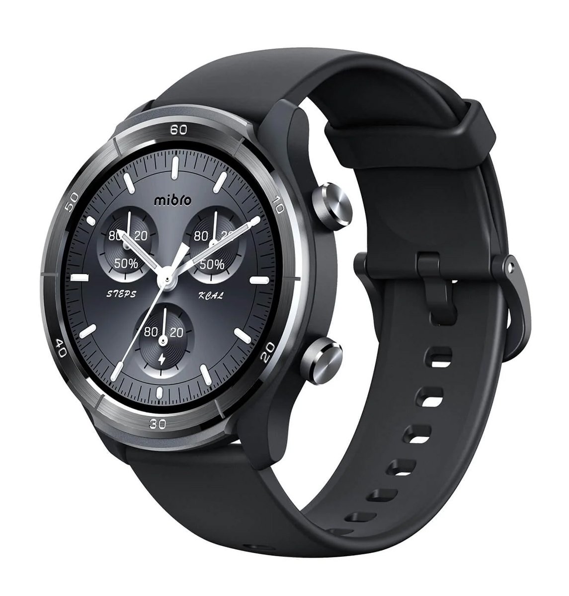 IBRO smartwatch A3, heart rate, 1.39" IPS, GPS, 2 AT, γκρι 9034