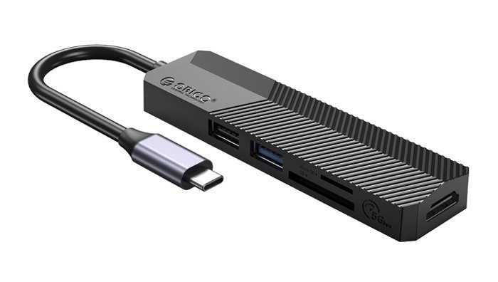 ORICO docking station , 5 θυρών, USB-C σύνδεση, 4K, μαύρο 3618