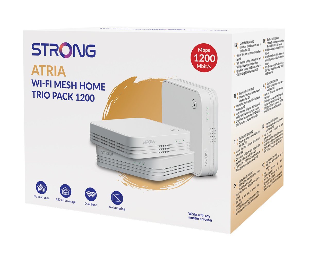 STRONG WiFi esh Home Kit ATRIA 1200 V2, 1200bps Dual Band, 3τμχ 7363 - Image 10
