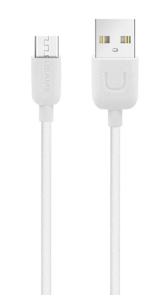 USAS καλώδιο icro USB σε USB US-SJ098, 10.5W, 1m, λευκό 4114