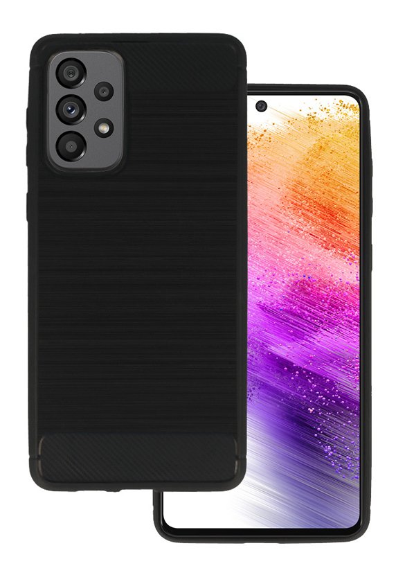 POWERTECH θήκη Carbon  για Samsung A73 5G, μαύρη 4210