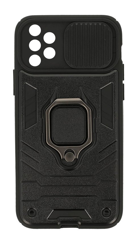 POWERTECH Θήκη Ring Lens  για Samsung A73 5G, μαύρη 4215