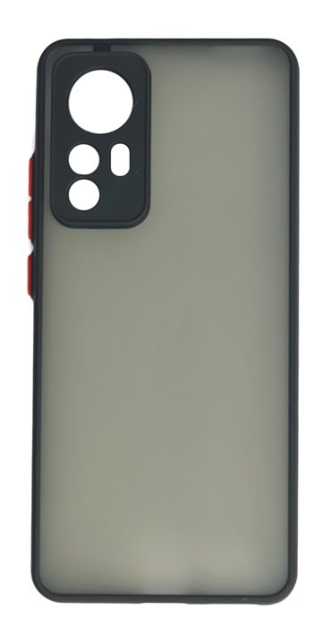POWERTECH Θήκη Color Button  για Xiaomi 12/12X, μαύρη 4208