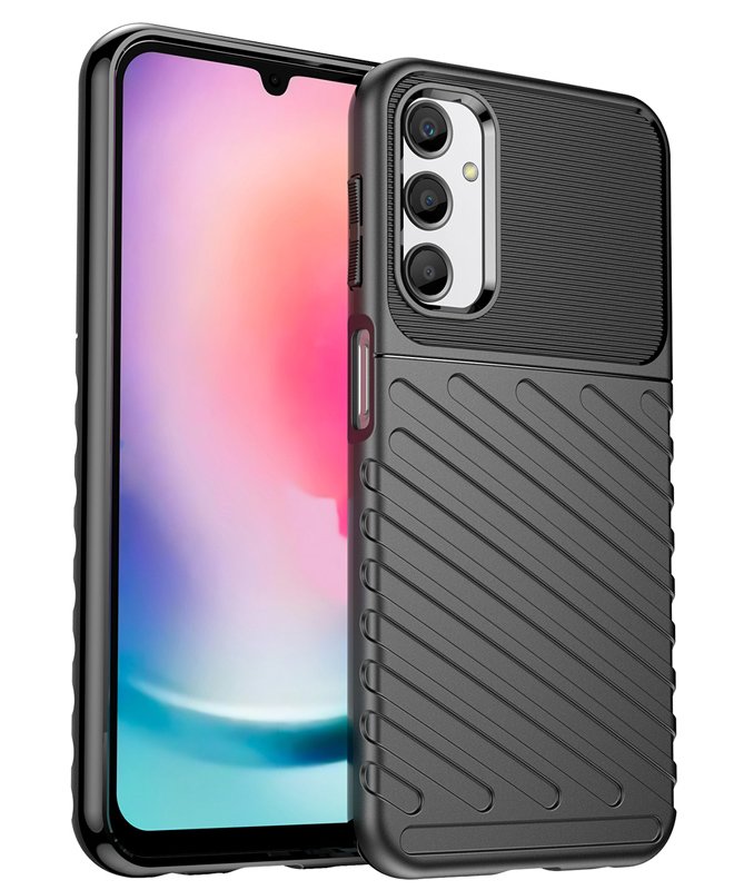 POWERTECH θήκη Thunder για Samsung Galaxy A24, μαύρη 5429