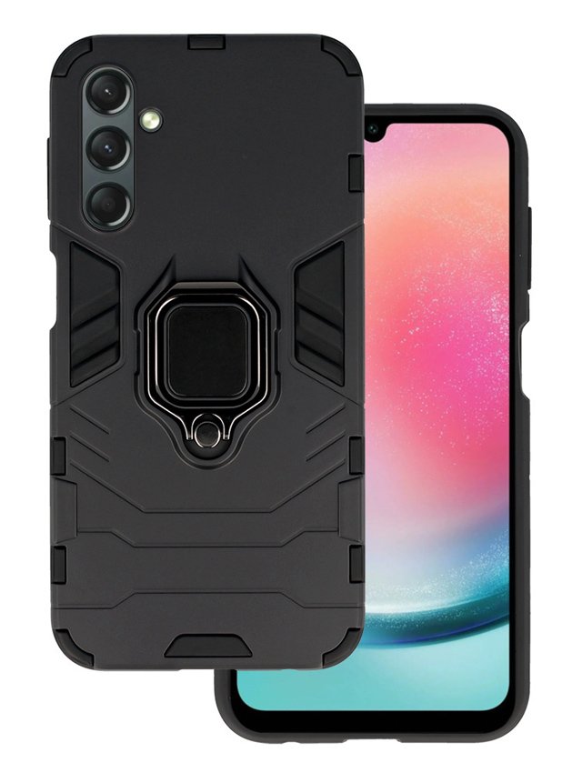 POWERTECH θήκη Ring Armor για Samsung Galaxy A24, μαύρη 5998