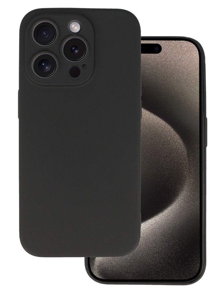 POWERTECH θήκη MATT  για iPhone 16 Pro, μαύρη 7576