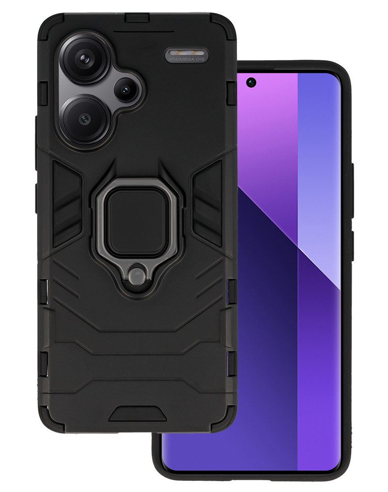 POWERTECH θήκη Ring Armor για Xiaomi Redmi Note 13 Pro Plus 5G, μαύρη 7585