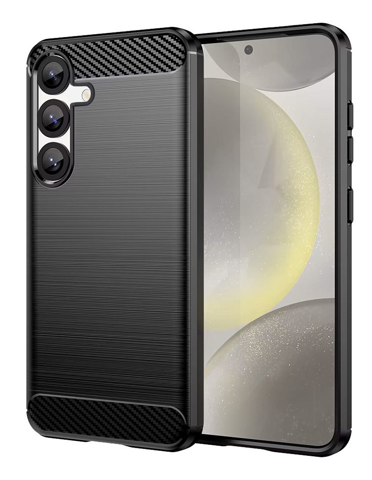 Thiki Carbon gia Samsung S25, mayri 9313 Back cover