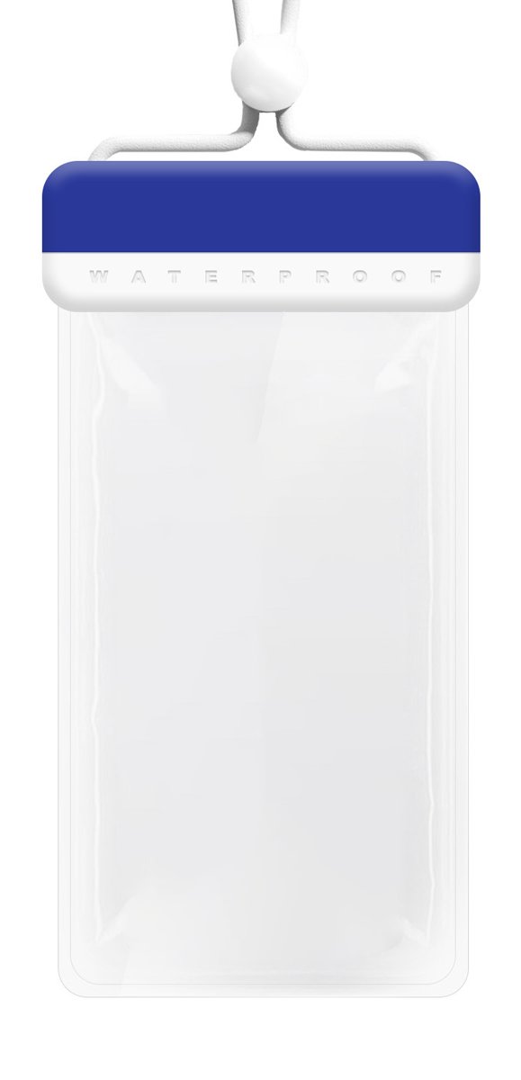 POWERTECH αδιάβροχη θήκη smartphone , IPX8, μπλε-λευκή 9317