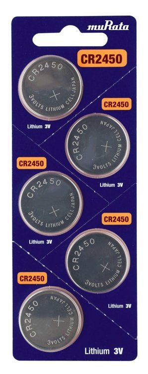 MURATA Μπαταρία λιθίου CR2450, 3V, 5τμχ 1429