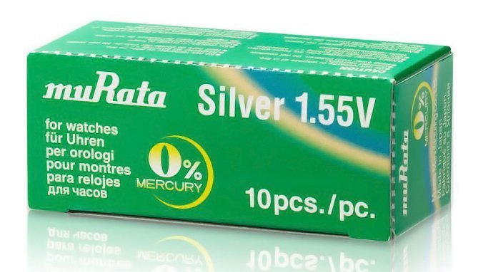 MURATA μπαταρία Silver Oxide για ρολόγια SR920SW, 1.55V, No371, 10τμχ 1427