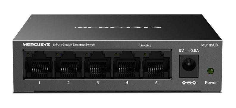 MERCUSYS desktop switch , 5x Gigabit θύρες, V2.0