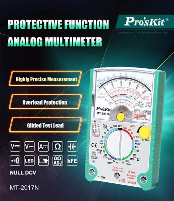 analogiko polymetro, DCV, ACV 6454 Polymetro 2