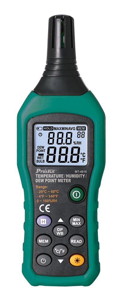 PROSKIT ψηφιακό θερμόμετρο & υγρασιόμετρο , -20~60 °C, 0~100% RH 6483
