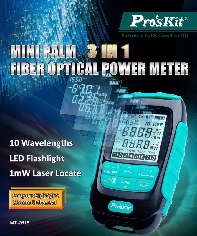 polymetro optikon inon, metrisi ischyos & VFL, 1mW 6494 Optiki Ίnα 2
