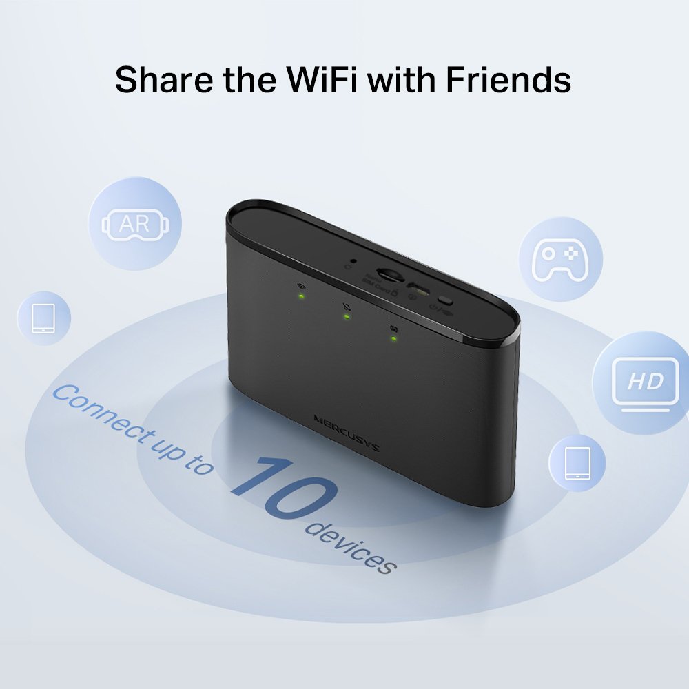 router, 4G LTE, WiFi 150 Mbps, 2200mAh, Ver. 1.0 7391 4G Router 5