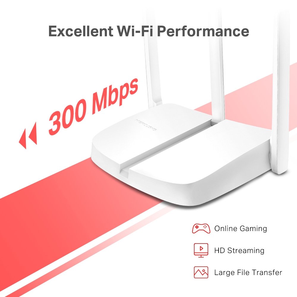 MERCUSYS router , 300Mbps, 3x 10/100Mbps LAN, Ver 1.20 9368 - Image 2