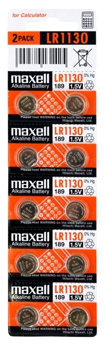 MAXELL αλκαλικές μπαταρίες LR1130, 1.5V, 10τμχ 2023