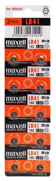 MAXELL αλκαλικές μπαταρίες LR41, 1.5V, 10τμχ 2022