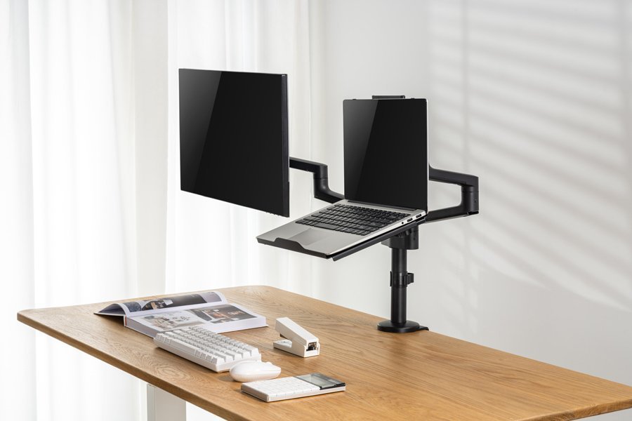BRATECK βάση laptop για βάση οθονών VESA, έως 17", μαύρη 5598 - Image 2