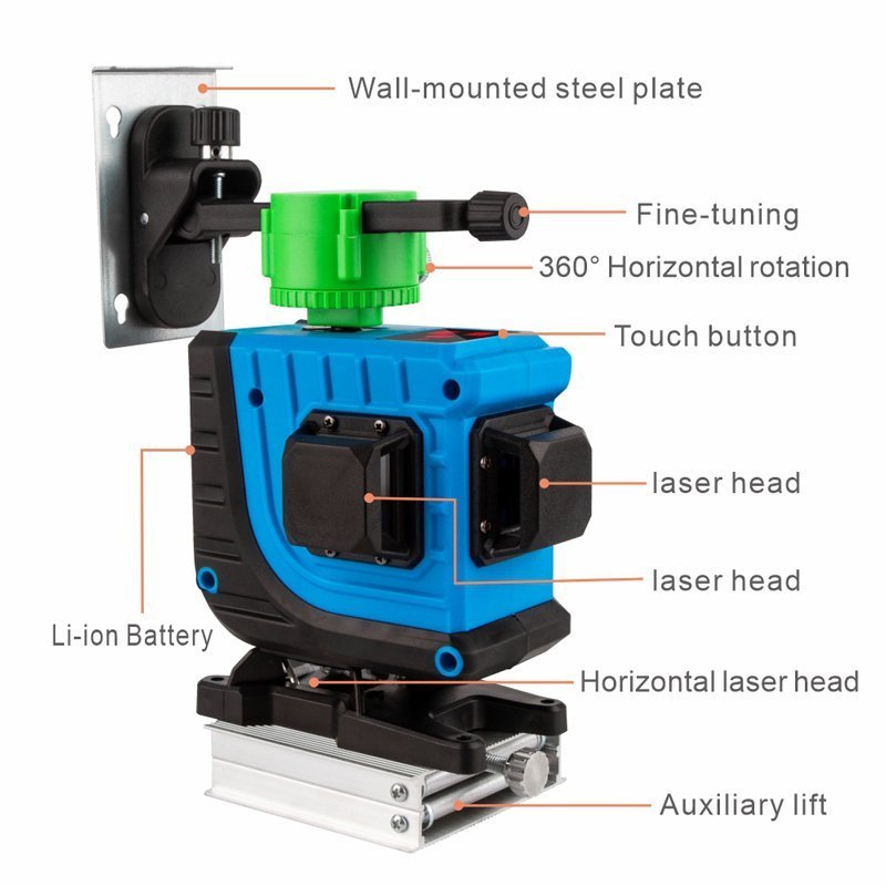 grammiko alfadi laser, me prasini desmi 12 aktinon 3D 5067 Alfadi - Goniometro 6