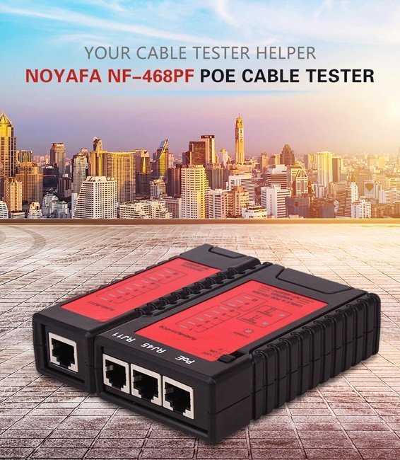 NOYAFA tester καλωδίων δικτύου για PoE RJ45 & RJ11 5061 - Image 2