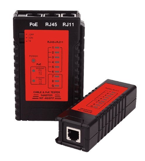 NOYAFA tester καλωδίων δικτύου  για PoE RJ45 & RJ11 5061
