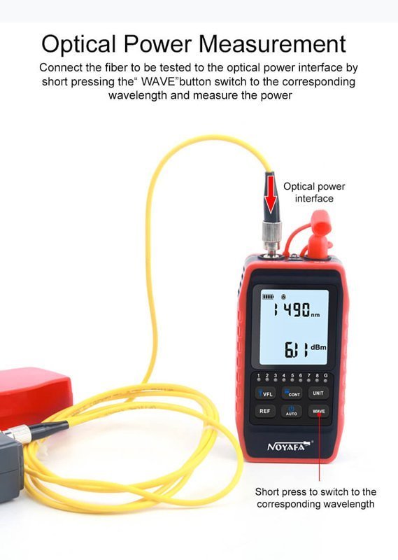 tester kalodion optikis inas, 850-1625nm, -60~8dBm 5066 Optiki Ίna 7