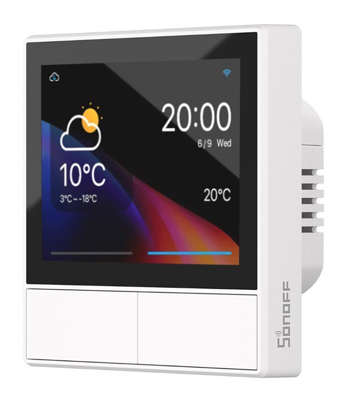 SONOFF smart panel ελέγχου anel με οθόνη αφής, 2-gang, Wi-Fi, λευκό 4613