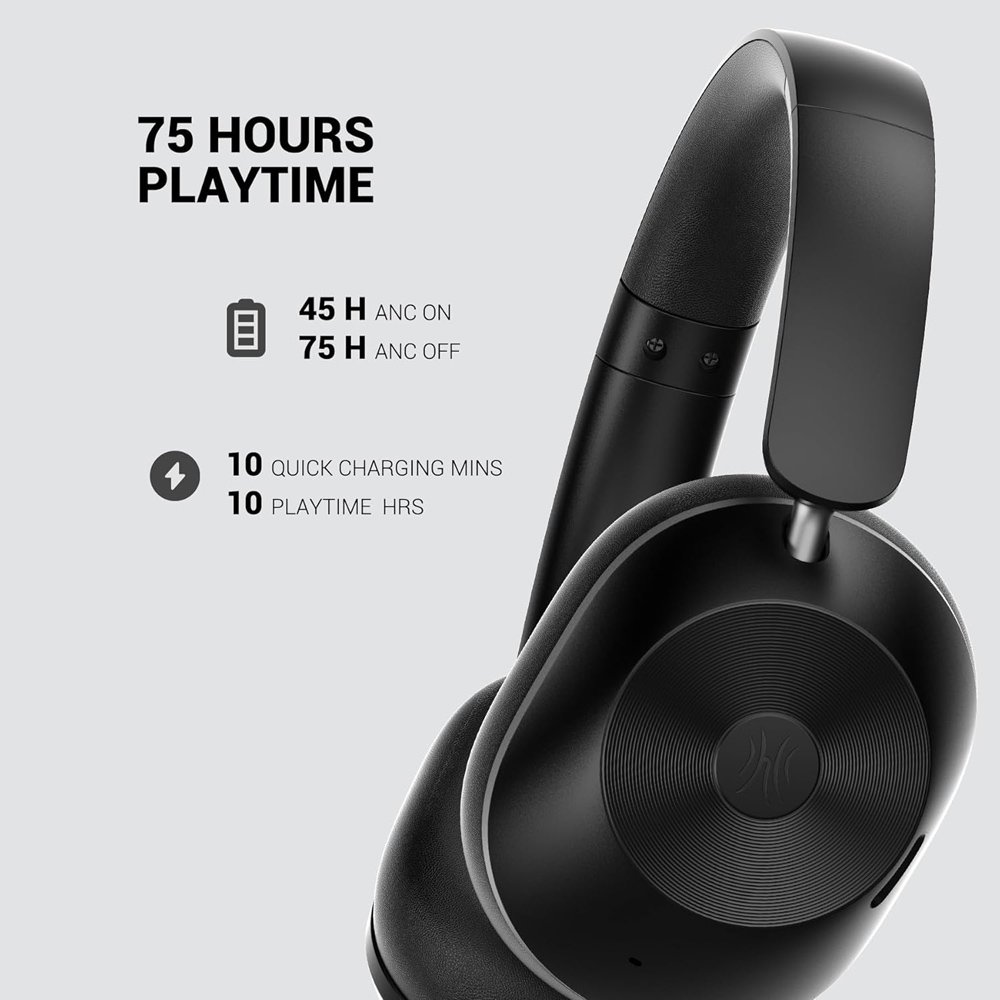 NEDI headphones Focus A5, ensyrmata & asyrmata, Hybrid ANC, 40mm, 600mAh, mayro 8941 Bluetooth