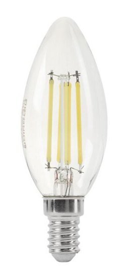 OPTONICA LED λάμπα candle C35 1472, Filament, 4W, 2700K, 400lm, E14 6710