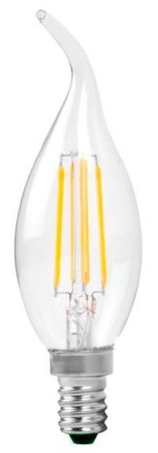 OPTONICA LED λάμπα Candle C35T Filament 1481, 4W, 4500K, E14, 400lm 2854