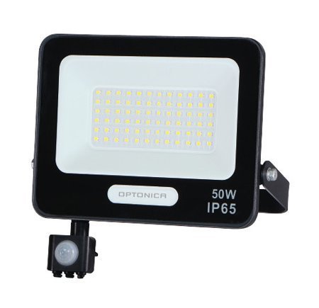 OPTONICA LED προβολέας 15858 με αισθητήρα κίνησης, 50W, 4000K, IP65 7757