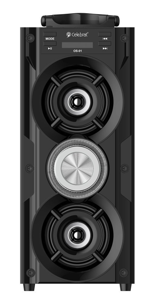CELEBRAT φορητό ηχείο , 10W, 1200mAh, Bluetooth, FM, LED, μαύρο 6025