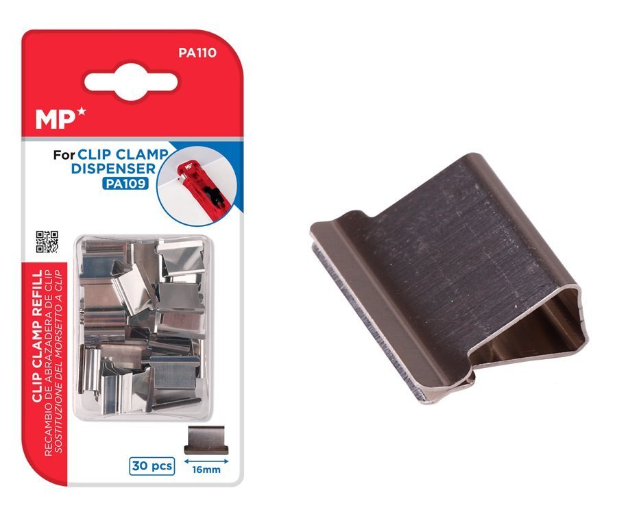 MP ανταλλακτικά συρραπτικού τύπου κλιπ , 10x16mm, 30τμχ 8490