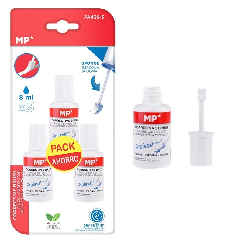 MP διορθωτικό υγρό με σφουγγάρι , 3x 8ml 5296